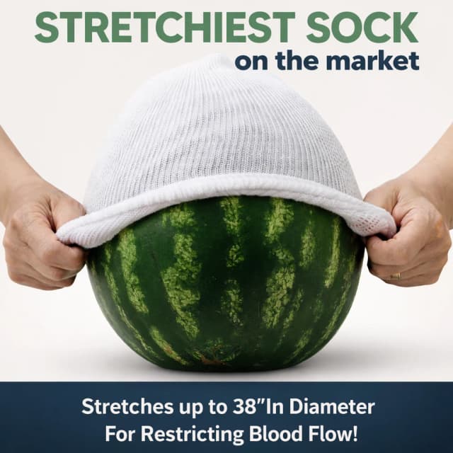 Stretchy compression socks